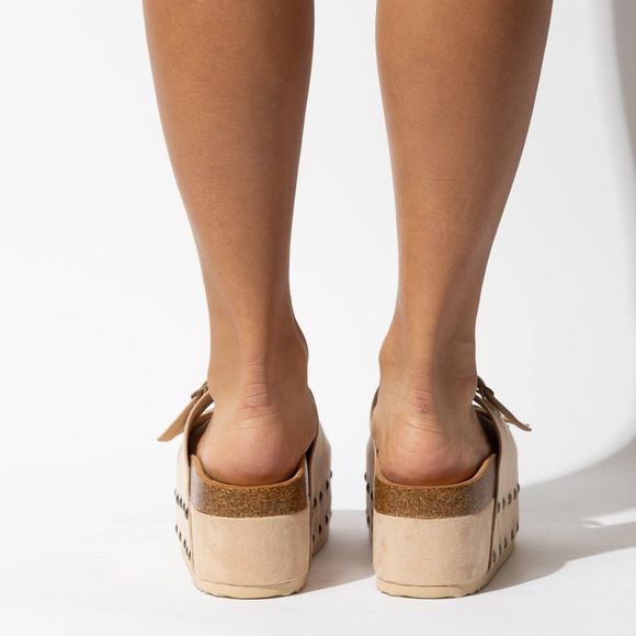 NUDE PLATFORM CLOG SANDAL BIRKEN SANDAL - NON-BRANDED - Picture 3 of 7